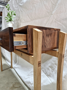Bespoke Walnut console unit 